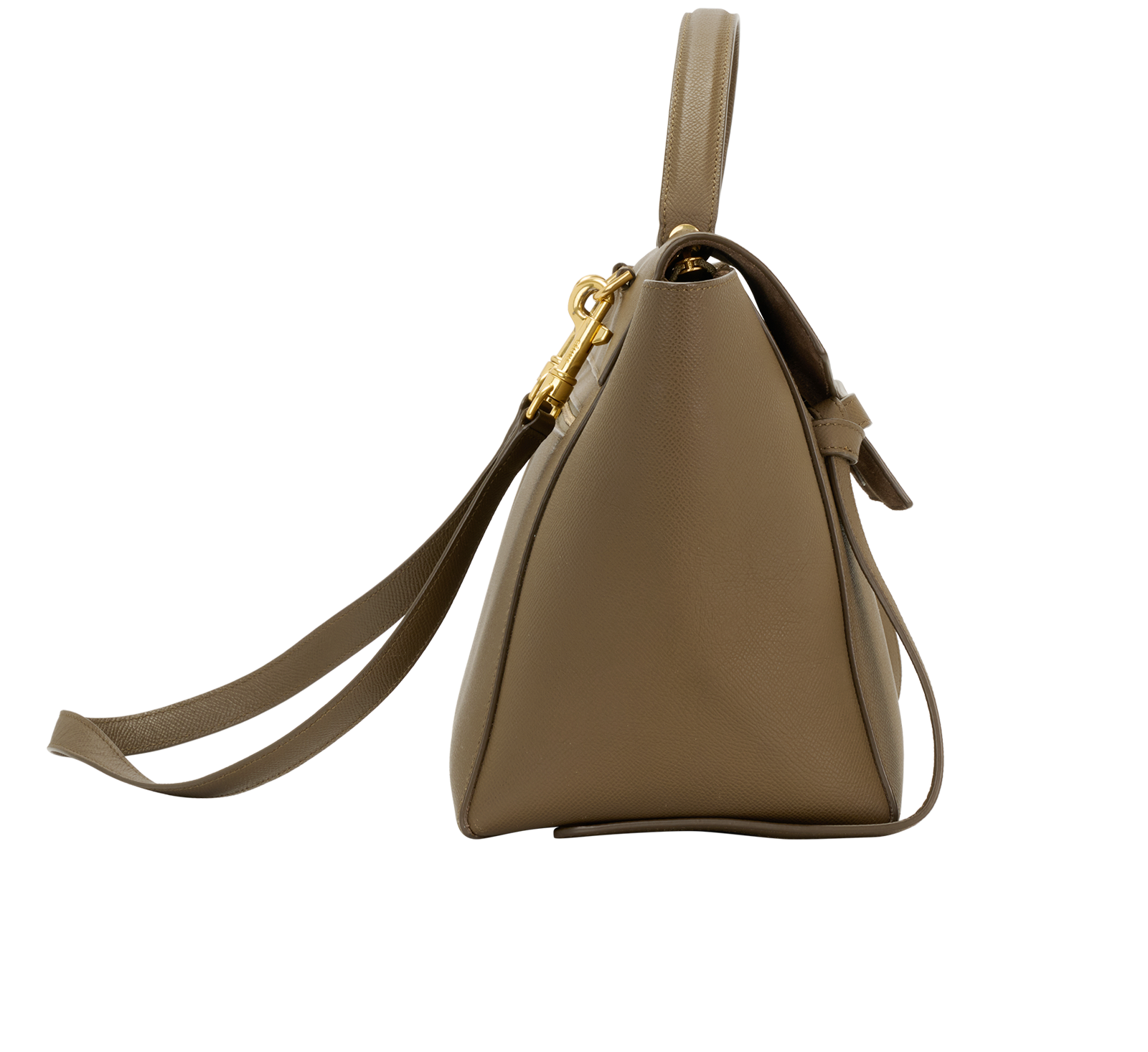 Mini Belt Bag, &pound;550, Handbags, Brown, Leather, Side view